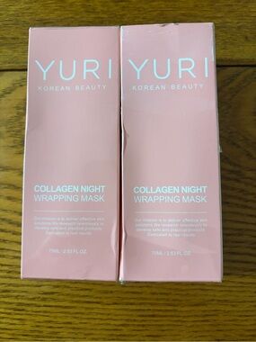 YURI Collagen Night Wrapping Mask - Pink 2.53 fl oz